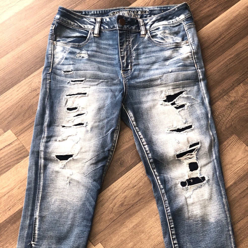 American eagle 🦅 hi rise jegging crops